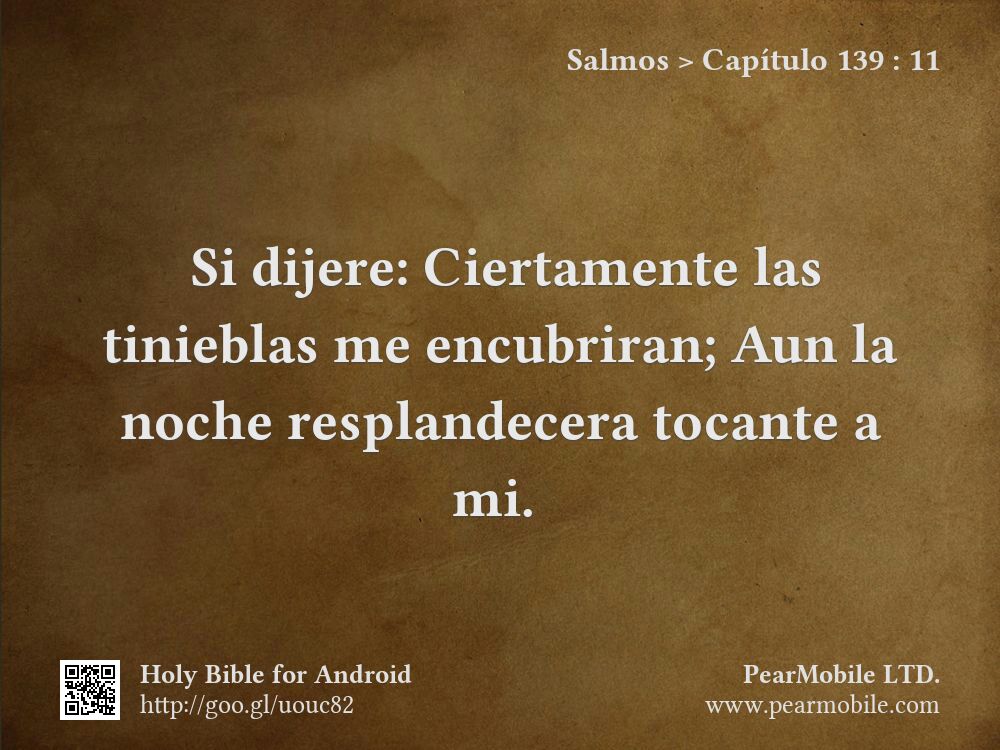 Salmos, Capítulo 139:11